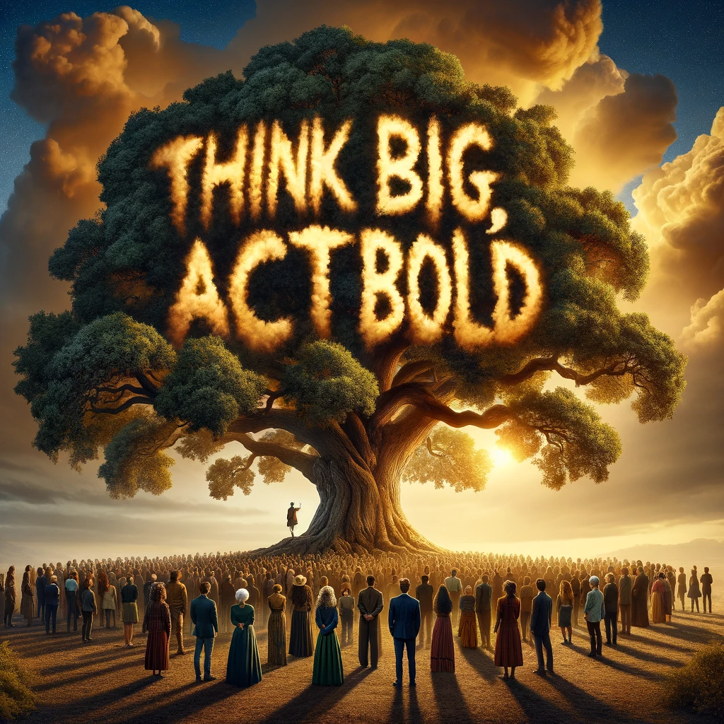 Thinking big and acting boldly is not just a strategy but a way of life. It's about pushing the limits of what you believe is possible and turning your vision into reality. 