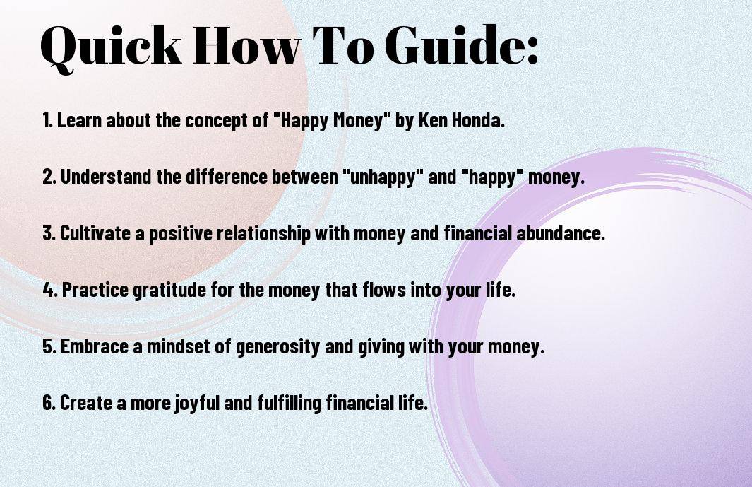 ken honda happy money summary for beginners ggf