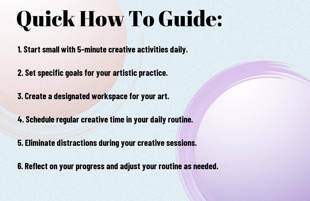 atomic habits for artistic creative routines sdp