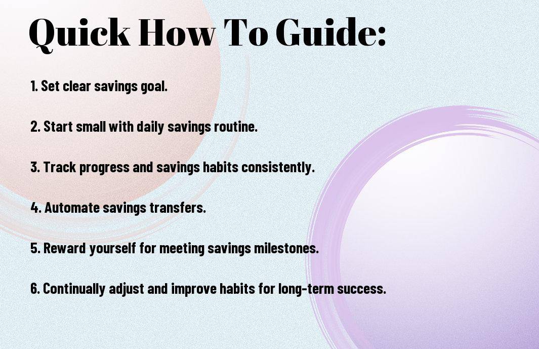 atomic habits for developing financial saving habits kno