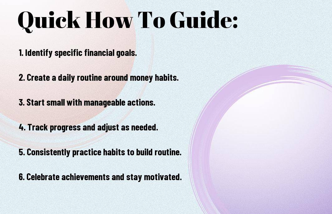 atomic habits for financial independence routine building til