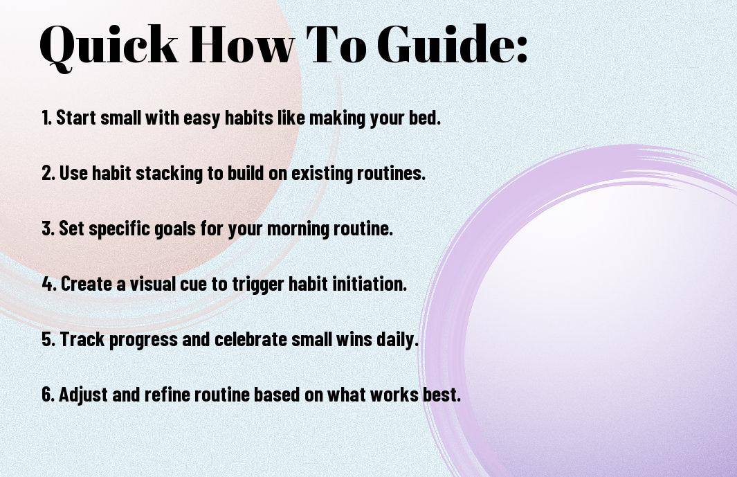 building a morning routine with atomic habits qic