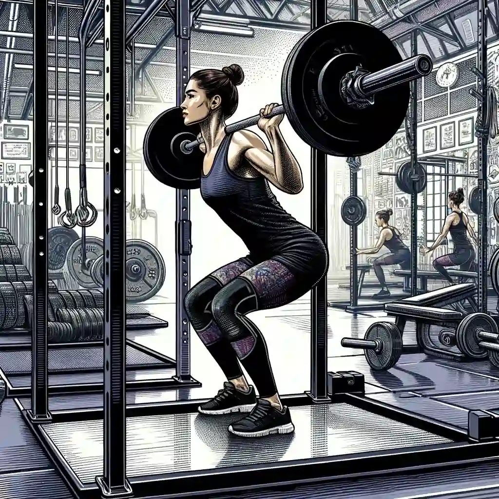 woman lifting weights