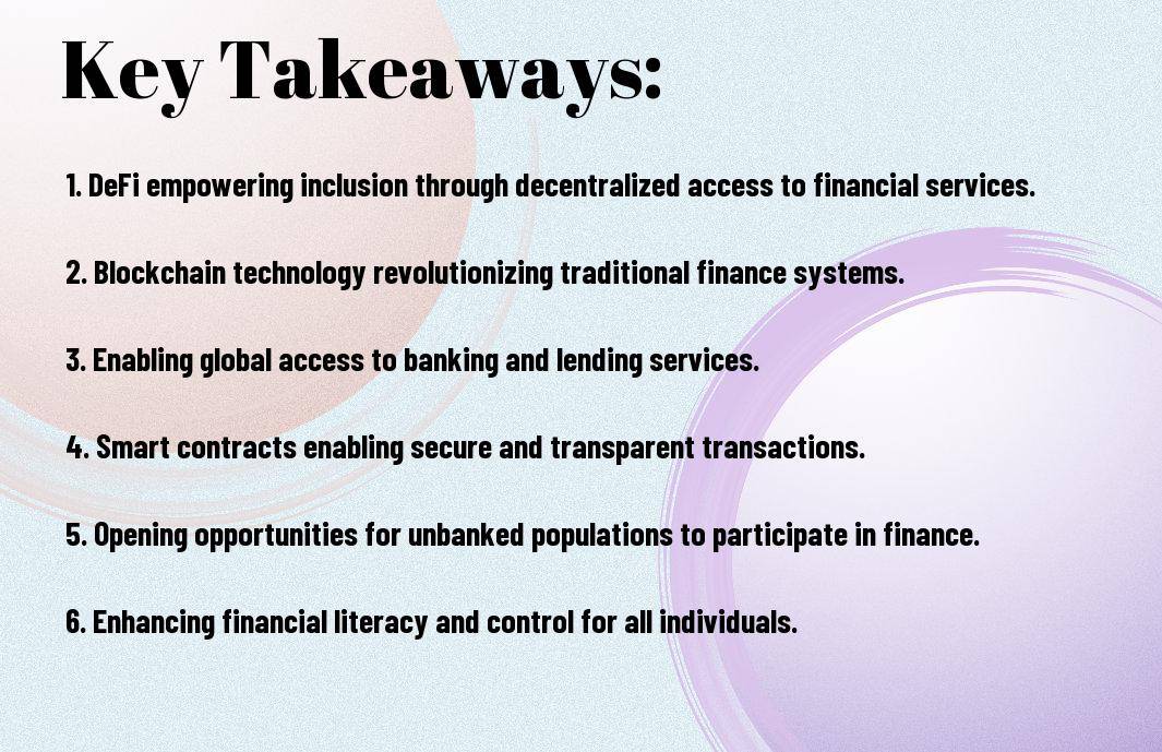 defi blockchains role in financial inclusion kqk