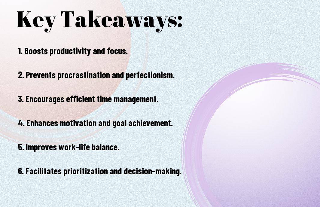 effective limitation of time spent on tasks eyw