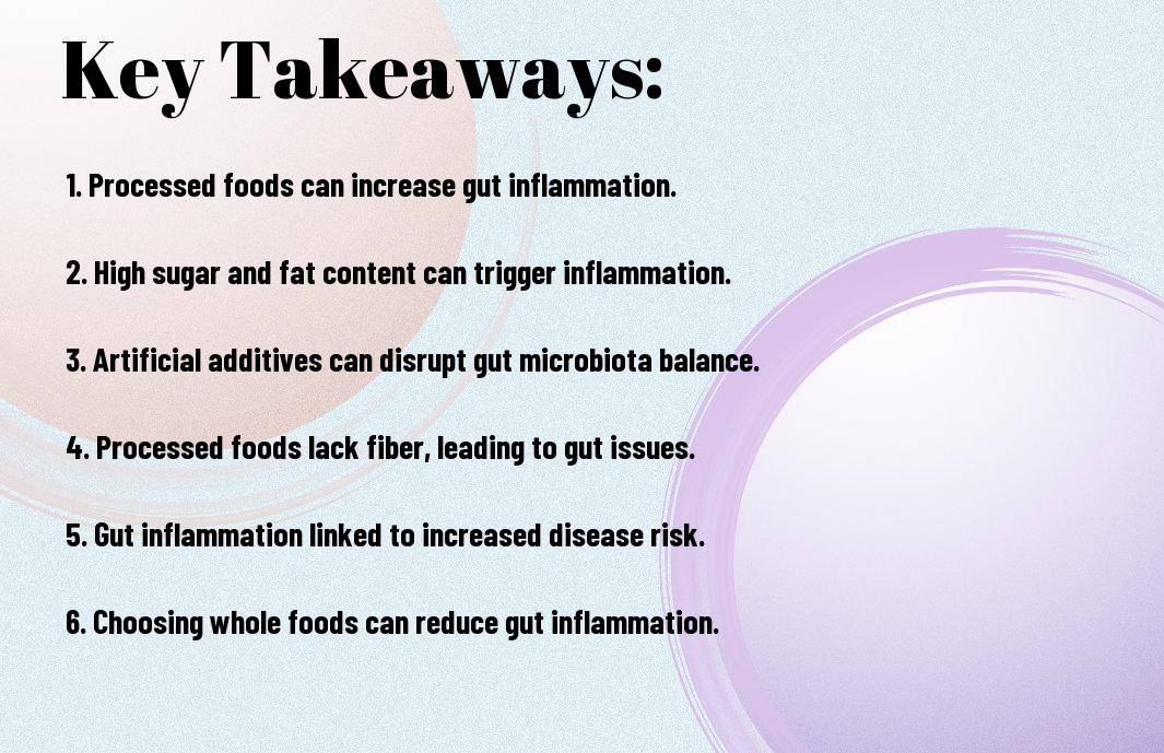 processed foods impact on gut inflammation jev