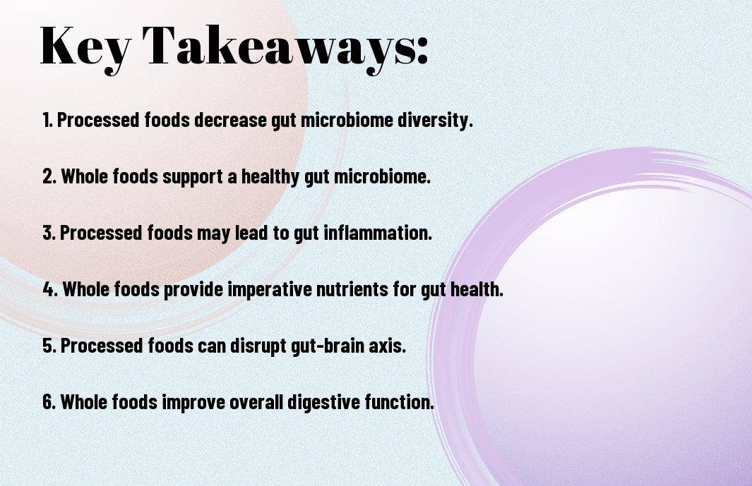 the gut impact of processed vs whole foods iap